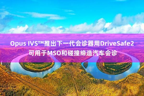 Opus IVS™推出下一代会诊器用DriveSafe2 可用于MSO和碰撞缔造汽车会诊